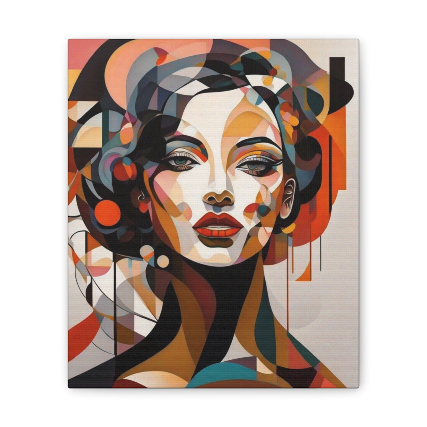 Abstract Woman Portrait Provocative - Canvas Stretched