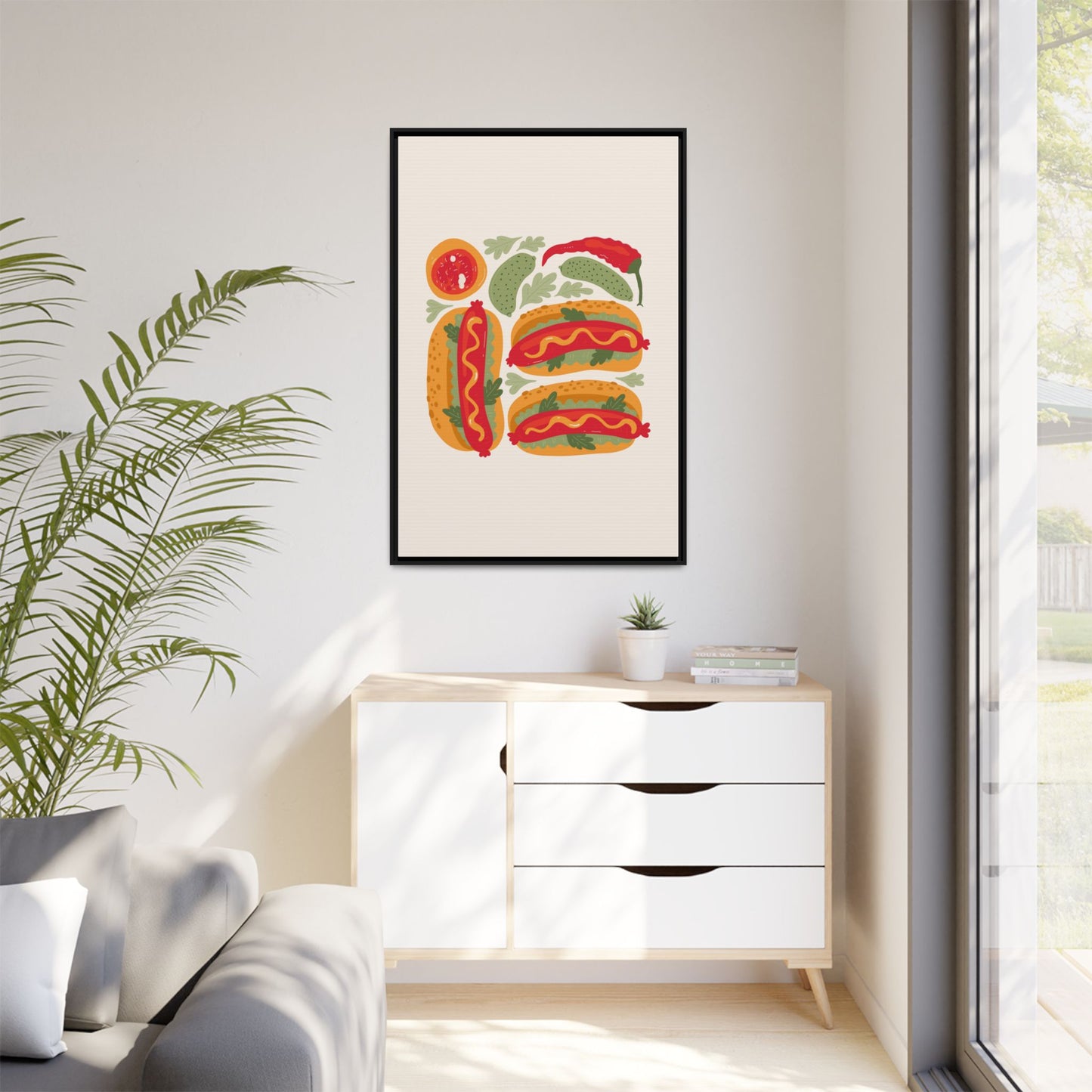 Kitchen Decor - Hot Dogs Wall Art