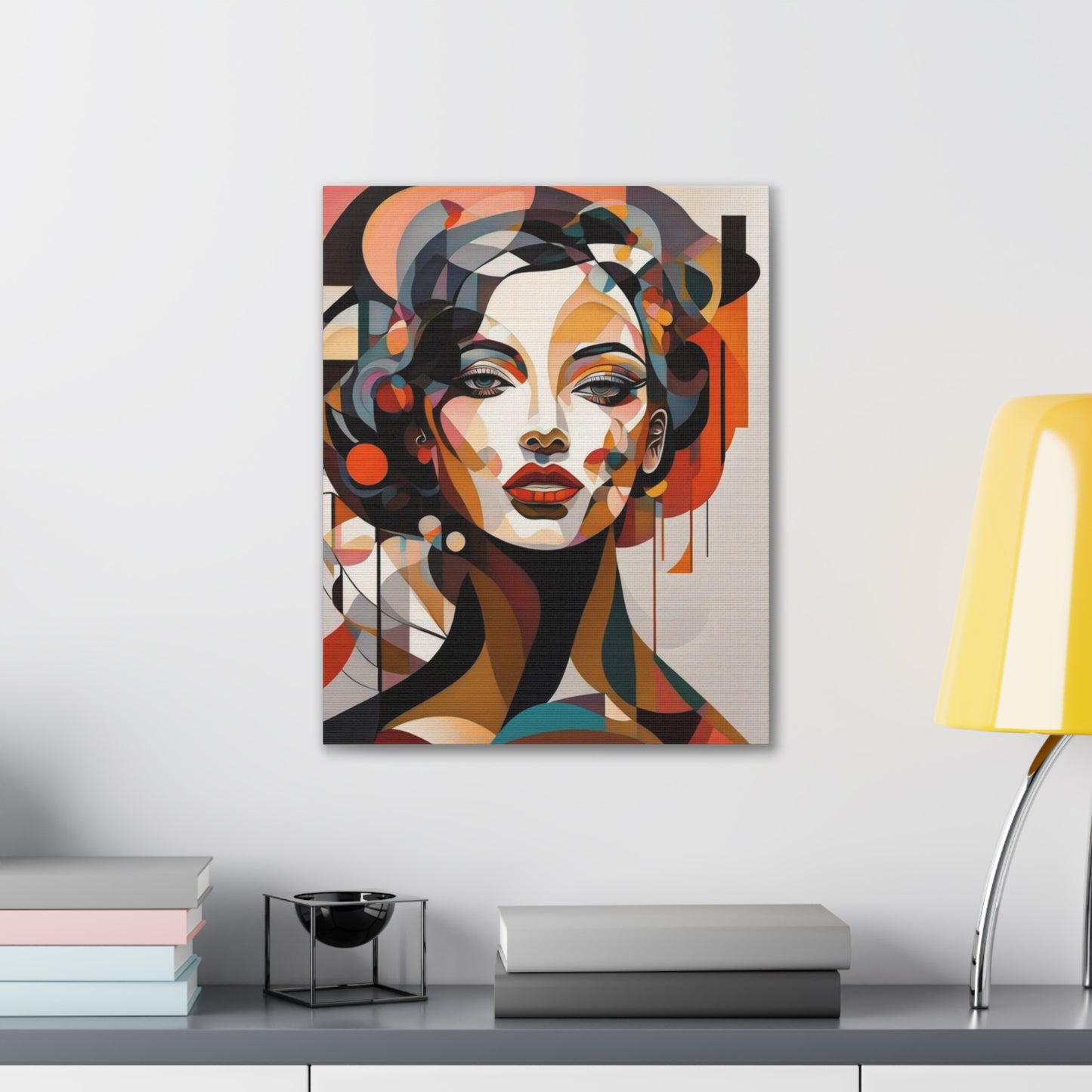 Abstract Woman Portrait Provocative - Canvas Stretched