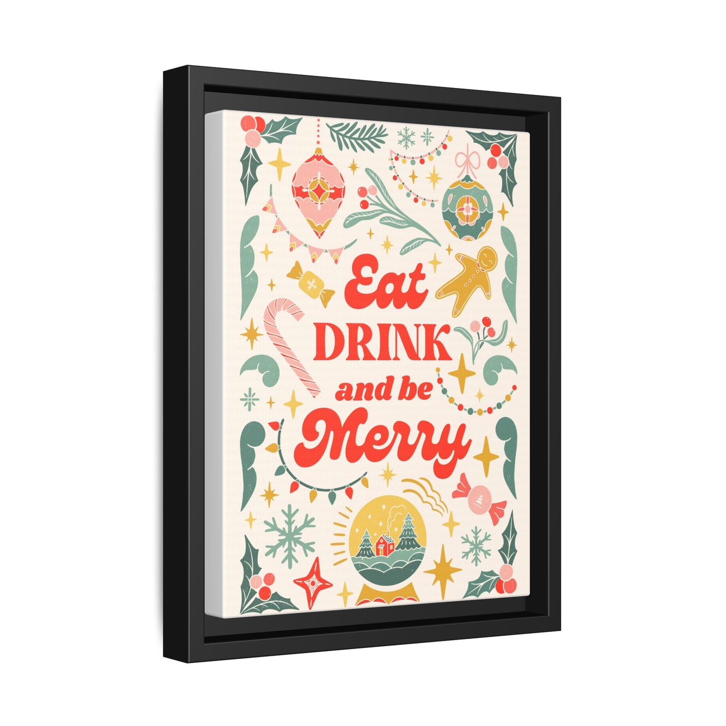 Bar and Kitchen Decor - Eat Drink and Be Merry Wall Art