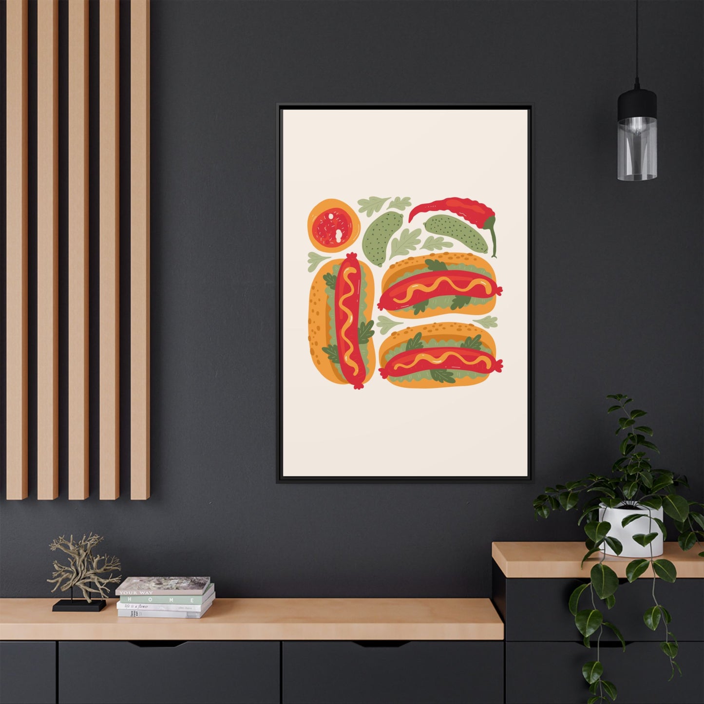 Kitchen Decor - Hot Dogs Wall Art