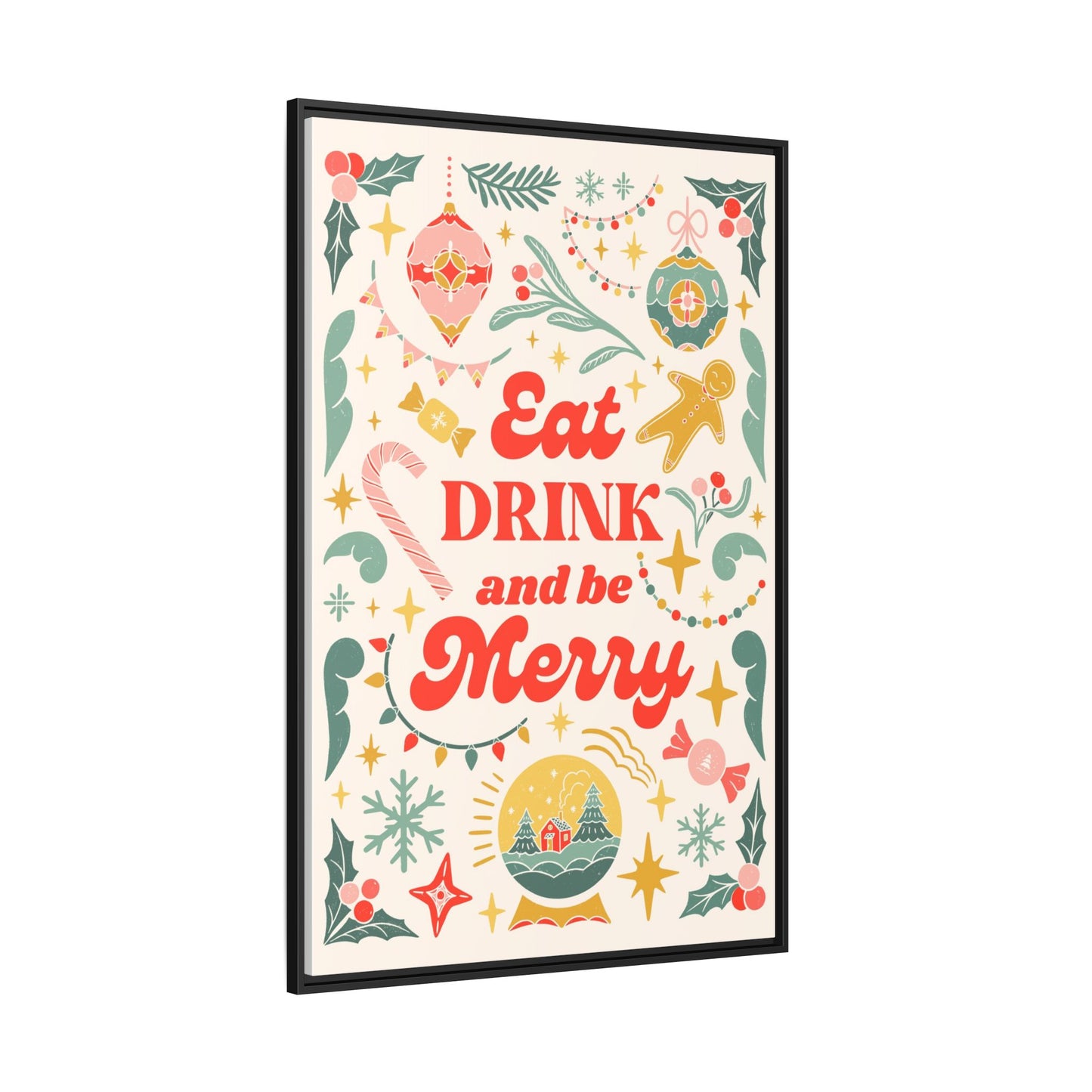 Bar and Kitchen Decor - Eat Drink and Be Merry Wall Art