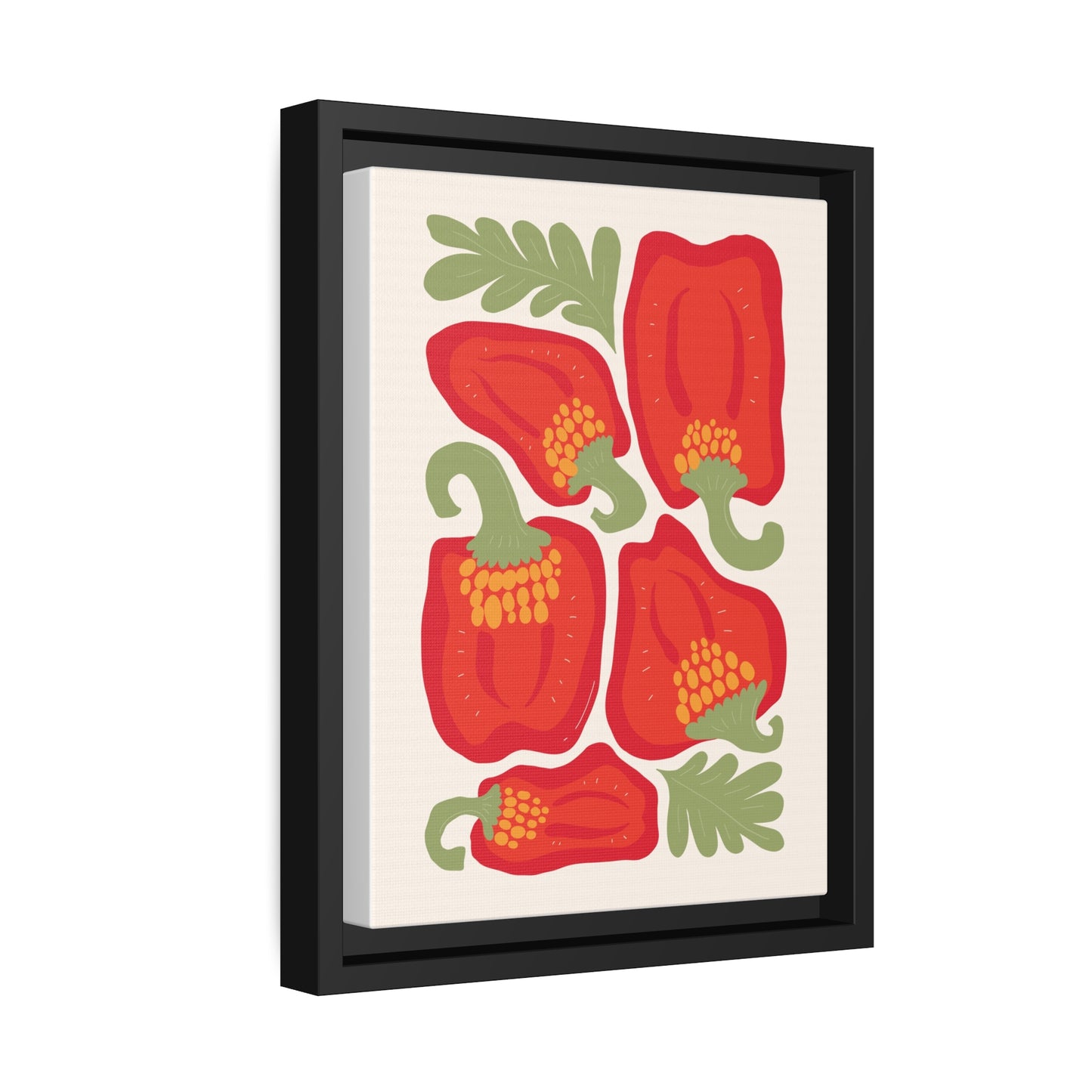 Kitchen Decor - Red Peppers Wall Art - Boho