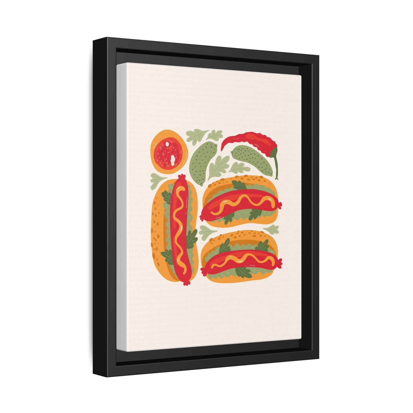 Kitchen Decor - Hot Dogs Wall Art