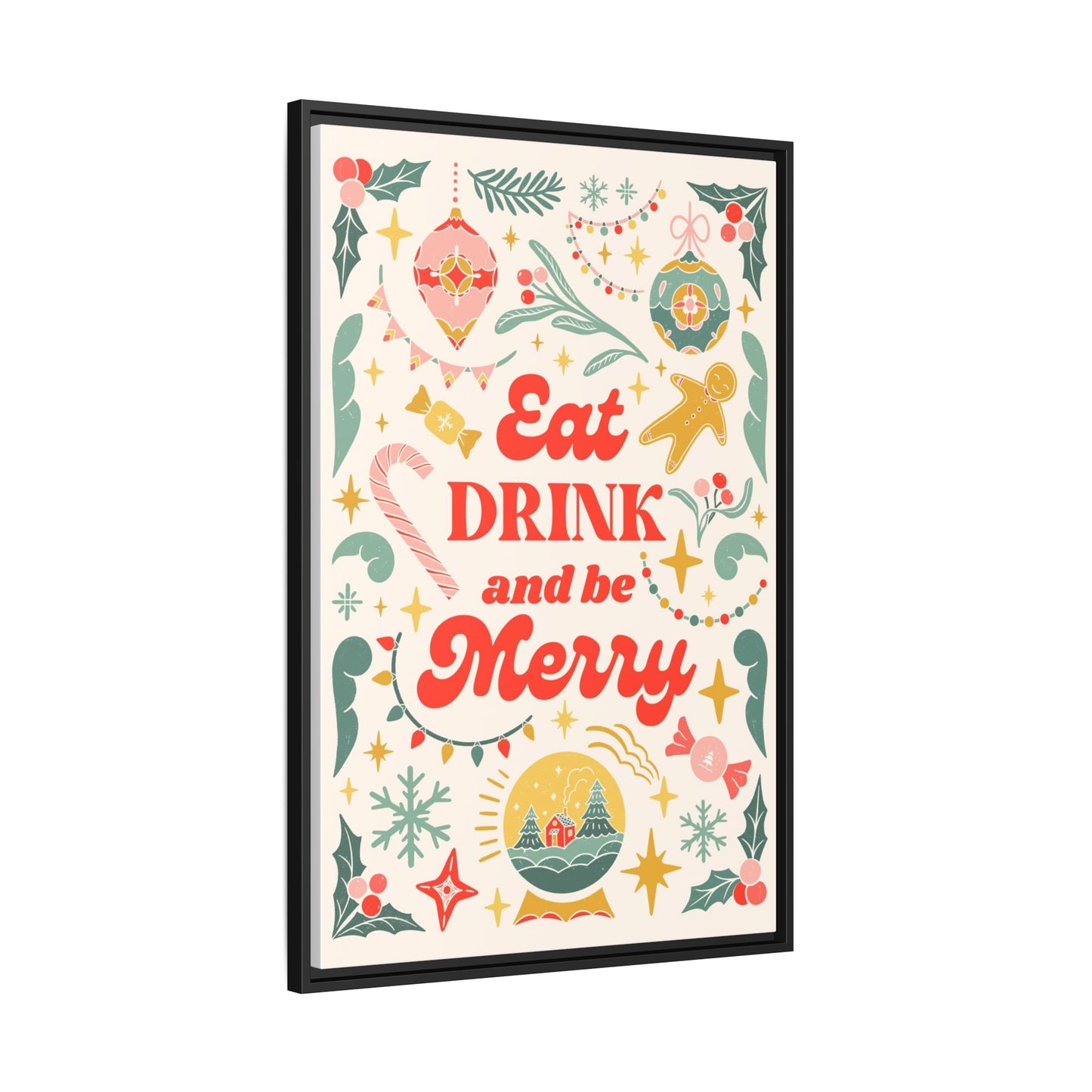 Bar and Kitchen Decor - Eat Drink and Be Merry Wall Art