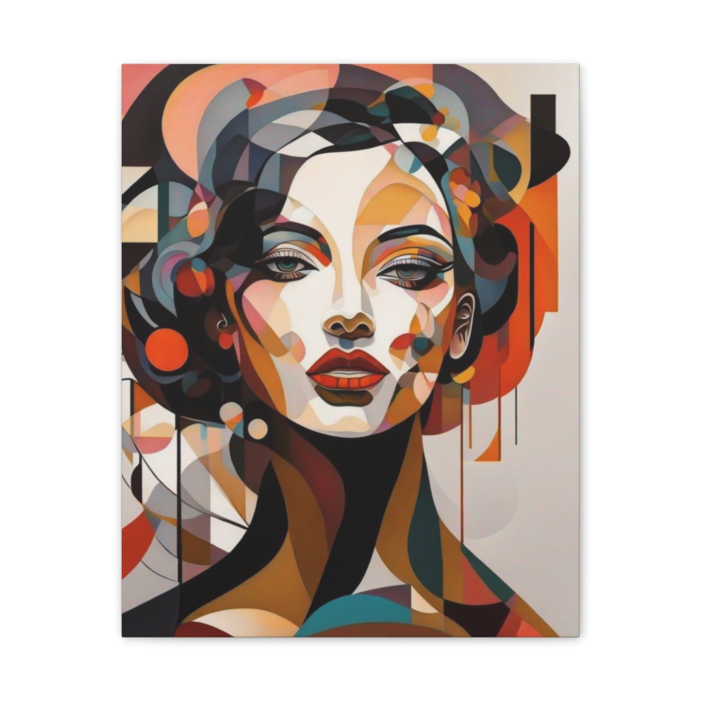 Abstract Woman Portrait Provocative - Canvas Stretched