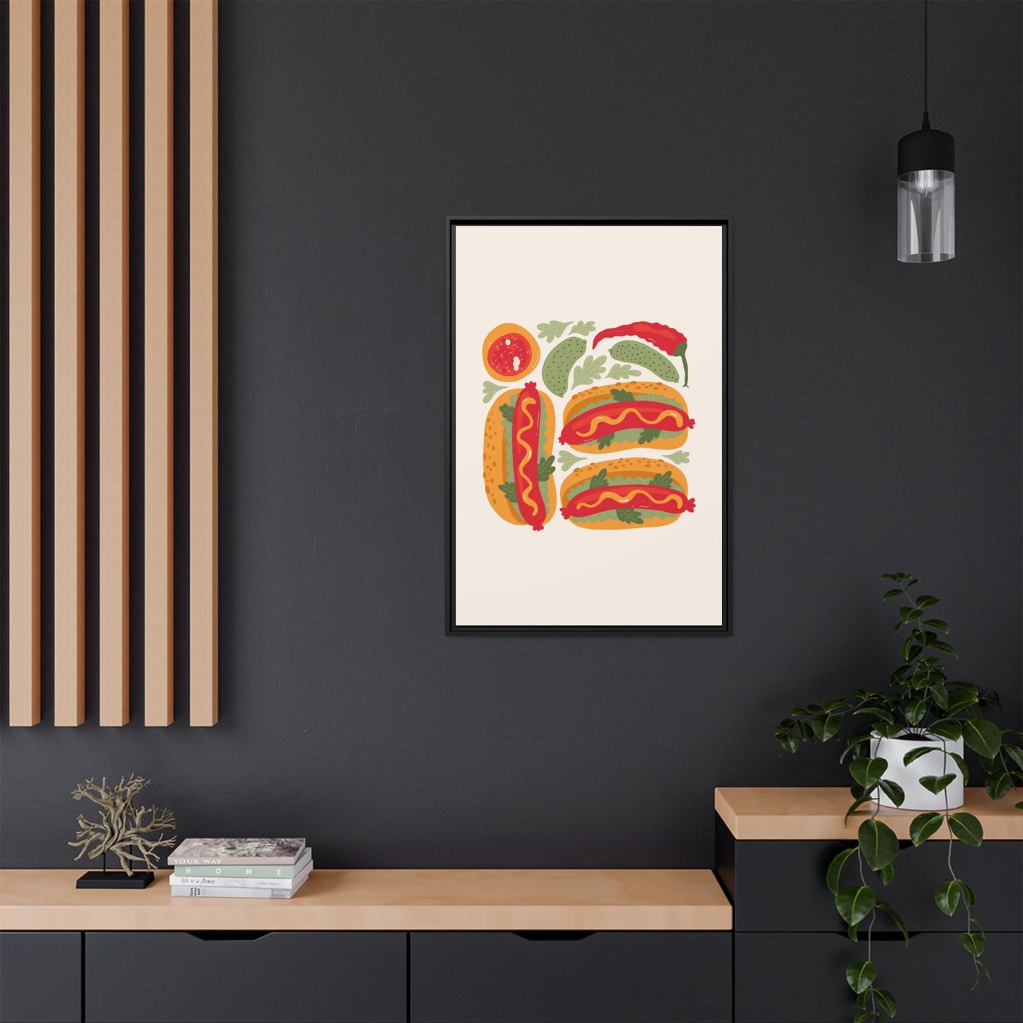 Kitchen Decor - Hot Dogs Wall Art