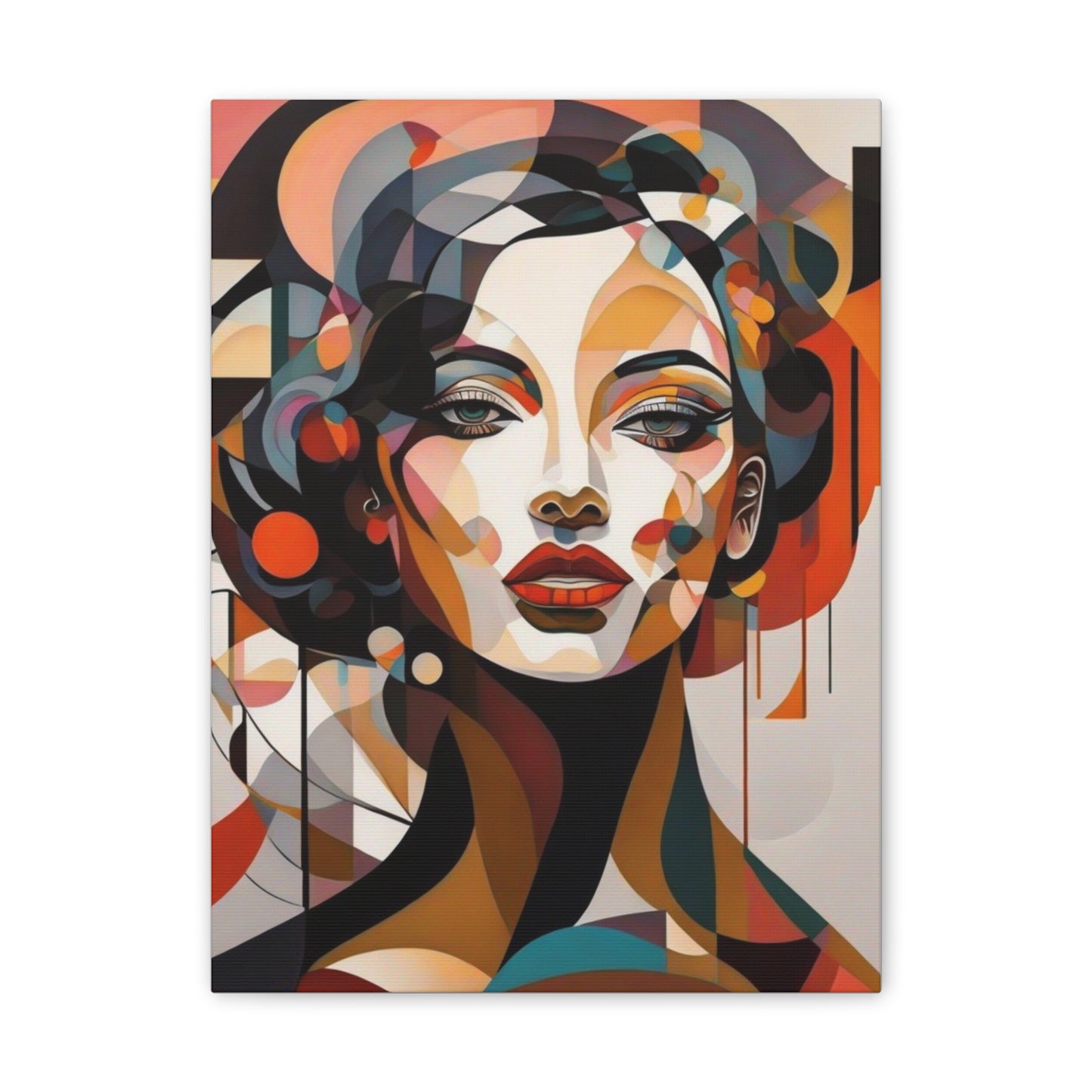 Abstract Woman Portrait Provocative - Canvas Stretched